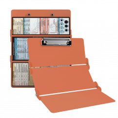 WhiteCoat Clipboard® Trifold - Coral Critical Care Edition